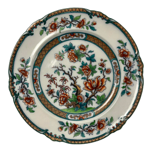 Circa 1850s John Ridgway & Co. Pattern 6/774 "Mauritius" Print Dinner Plate