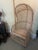 Wood 20th Century Dome Hood Rattan Bamboo Chair For Sale - Image 7 of 8