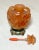 Antique Chinese Carved Carnelian Agate Enamel Sterling Silver Stone Snuff Bottle For Sale - Image 10 of 15