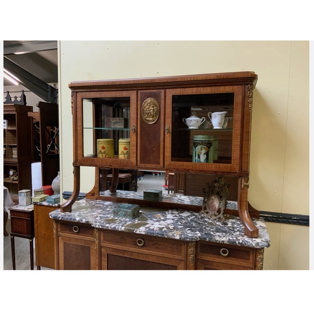 Antique Art Nouveau Display Buffet in Bronze, 1910s For Sale - Image 12 of 14