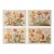 Set of 4 - 18" X 12.5" Botanical Prints 'Hortus Floridus' Style Flowers #4, Unframed For Sale