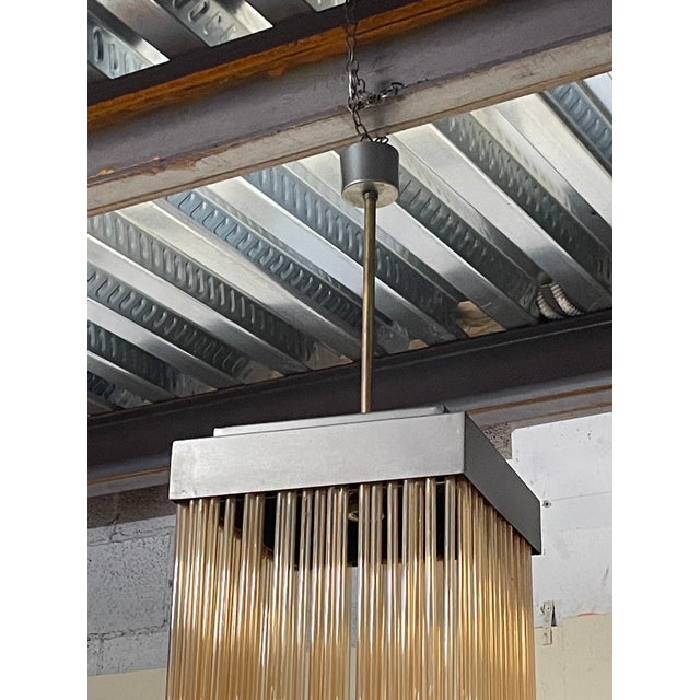 Pendant Lamp with Pink Glass Rods, 1970s For Sale - Image 4 of 18