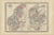 Antique Map of Sweden and Norway and Denmark by Johnson, 1872 For Sale