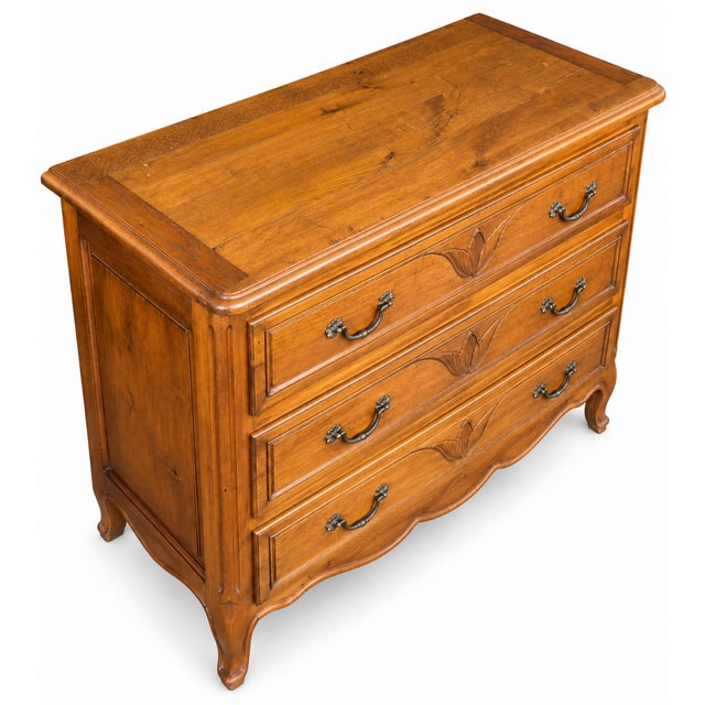 1950s Scandinavian Louis XV Style Chest of Drawers, 1950s For Sale - Image 5 of 10