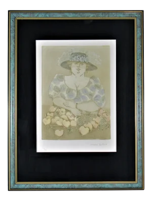 Norha Beltran, Woman with Fruits, Circa 1980