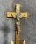 Antique Wood, Gilded Brass and Terracotta Crucifix,1800s For Sale - Image 8 of 11