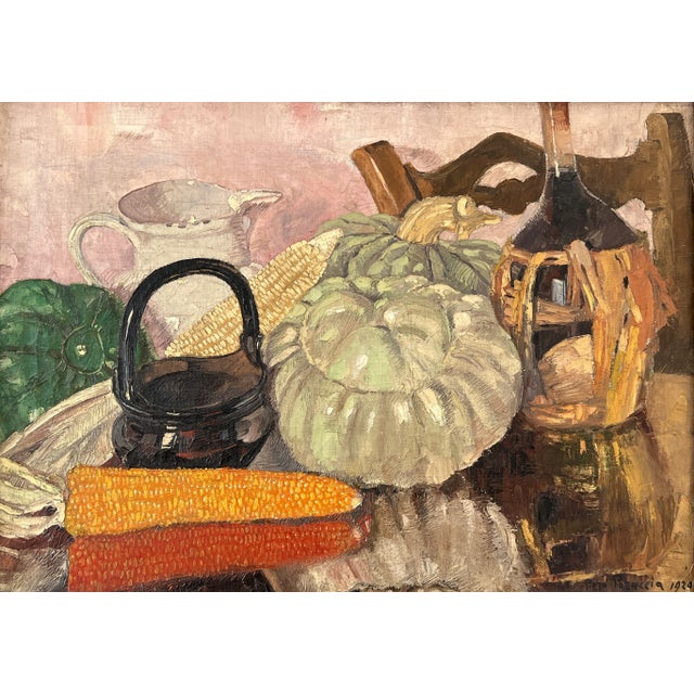Piero Poraccia, Epis de maïs, 1924, Oil on Canvas, Framed For Sale - Image 12 of 12