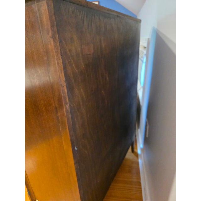 Early 20th C. Georgian Flame Mahogany Chest of Drawers For Sale - Image 12 of 15