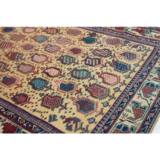 Antique Shirvan Caucasian Rug 4'4'' x 6'1'' For Sale In New York - Image 6 of 10
