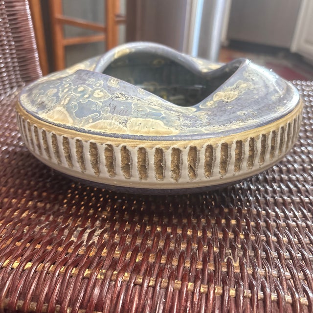 Crystalline Studio Pottery Bowl For Sale - Image 4 of 4