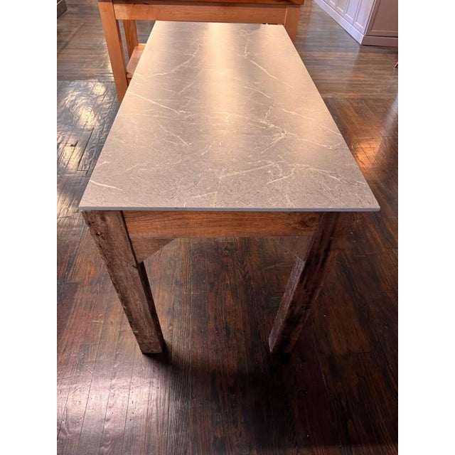 Reclaimed Wood Potting Gardening Table Work Bench For Sale In Boston - Image 6 of 7