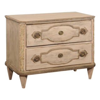 Mid 19th Century Swedish Provincial Gustavian 2-Drawer Chest For Sale