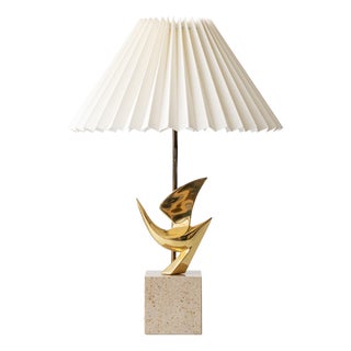 Brass Bird Table Lamp by Philippe Jean, 1980 For Sale