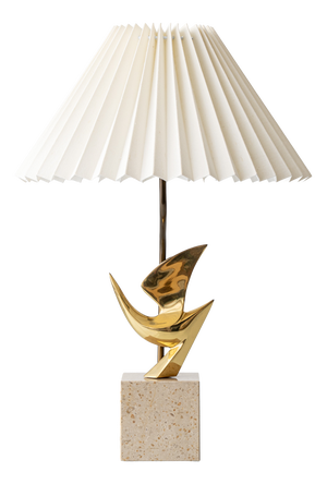 Brass Bird Table Lamp by Philippe Jean, 1980