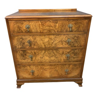 Vintage Art Deco Burr Walnut Chest of Drawers from Waring & Gillow, 1932 For Sale