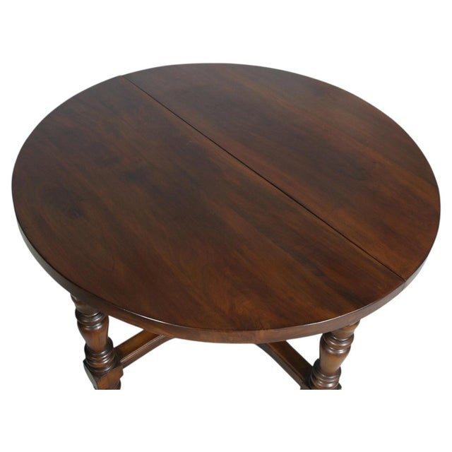 Round Antique Walnut Extendable Table from Ebanisteria di Bassano, 1800s For Sale - Image 13 of 17
