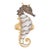 Convertible Seahorse Ring to Pendant Estate Diamond 18k Yellow Gold Sz 7 Ocean For Sale