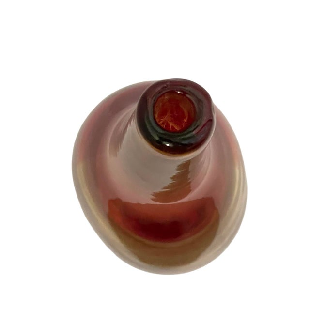 Mid 20th Century Floris Meydam Leerdam Art Glass Vase. Red and Yellow. McM. 16” For Sale - Image 5 of 9