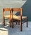 Vintage MCM Danish Woven Jute Seat Chairs - A Pair For Sale - Image 9 of 12