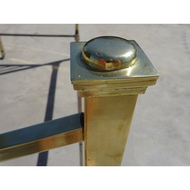 Antique Bed in Gilt Brass, 1890s For Sale - Image 9 of 18