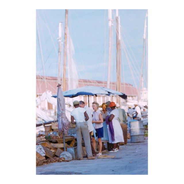 Toni Frissell 'Nassau Harbour' Archival Pigment Print Framed in Brown For Sale