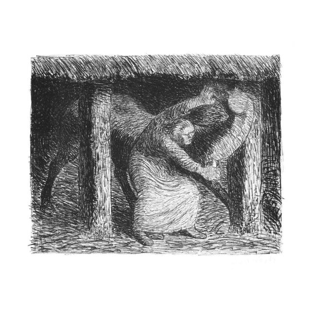 Die Mörderin - Original Lithograph by Ernst Barlach - 1912 1912 For Sale