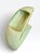 Postmodern McRon Signed Postmodern Ceramic Crescent Vase – Celadon & Gold Luster – 1984 – 20" For Sale - Image 3 of 7