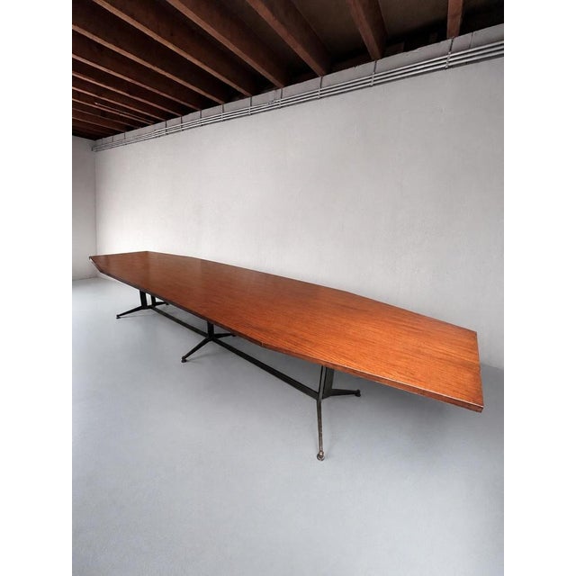 Wood Dining or Conference Table, 1970 For Sale - Image 3 of 6