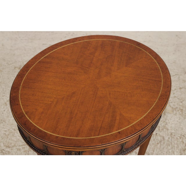 Brown John Widdicomb Vintage Neoclassical Occasional Table For Sale - Image 8 of 16