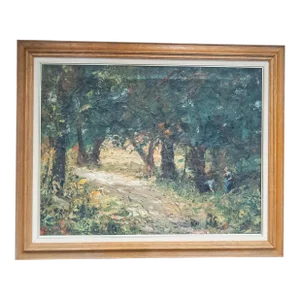 20th Century American Impressionist Landscape Painting, Signed