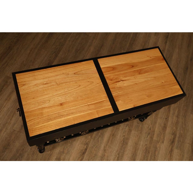 French Colonial Style Butcher Block Kitchen Island For Sale - Image 12 of 18