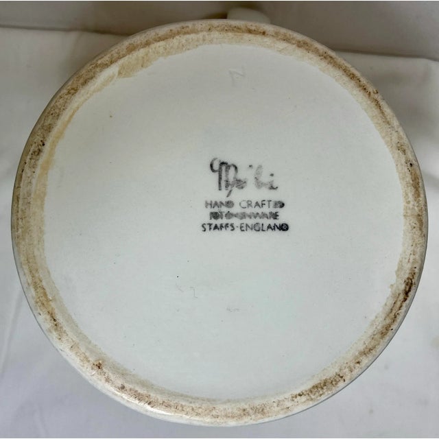 White Vintage White Ironstone Pitcher /Jug Made in England - Circa 1960’s For Sale - Image 8 of 9