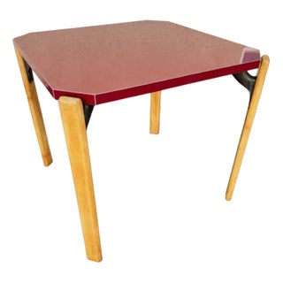 Table in Red Forma by Bruno Rey for Dietiker, 1970s For Sale