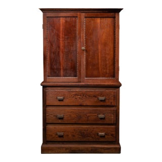 C. 1890 Tobacco Store Cabinet With Label by James Skallerup For Sale