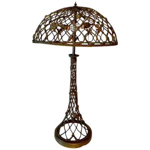 Open Work Lamp With Shell Motif