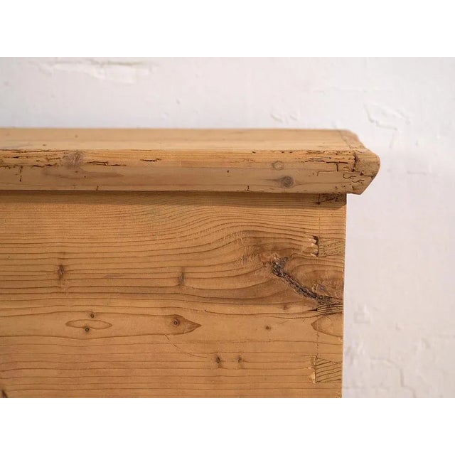 1920s Antique Wood Trunk, 1920s For Sale - Image 5 of 8