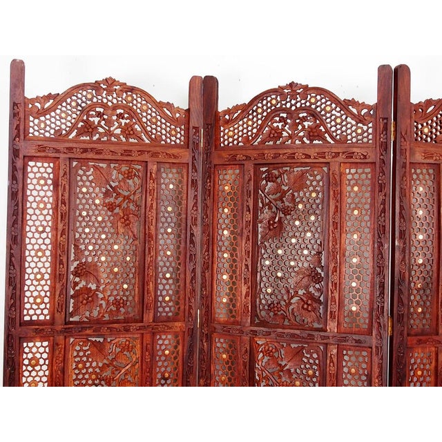 Vintage Double-Sided Room Divider in Teak, 2000s For Sale - Image 12 of 16