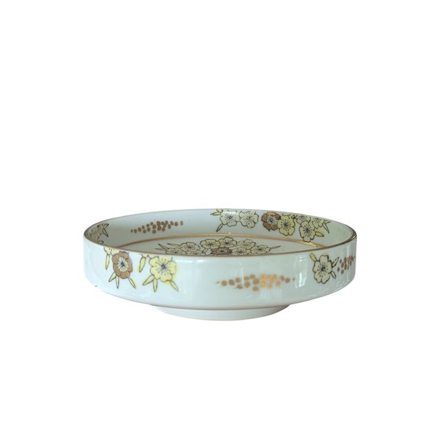 Mid 20th Century Mid 20th Century Gold Imari Porcelain Hand Painted Catchall Dish For Sale - Image 5 of 14