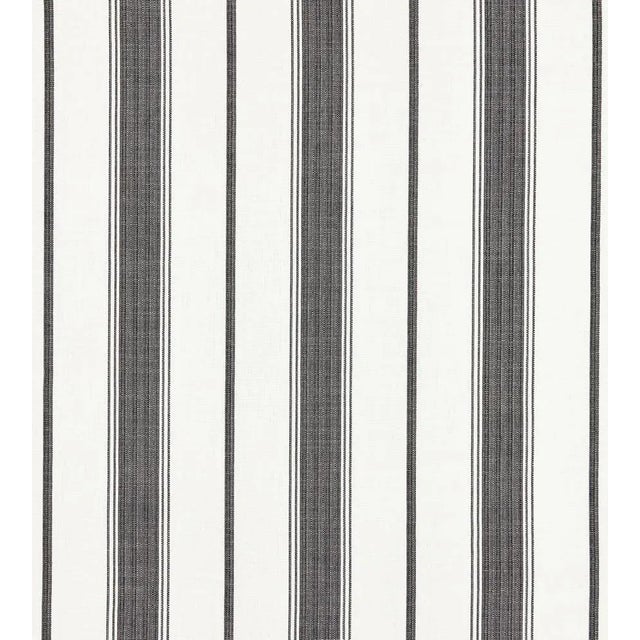 Traditional The House of Scalamandré Sconset Stripe Fabric, Carbon For Sale - Image 3 of 3
