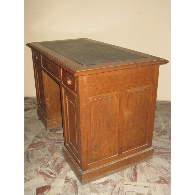 Vintage Chestnut Desk Chair, 1890s For Sale - Image 4 of 11