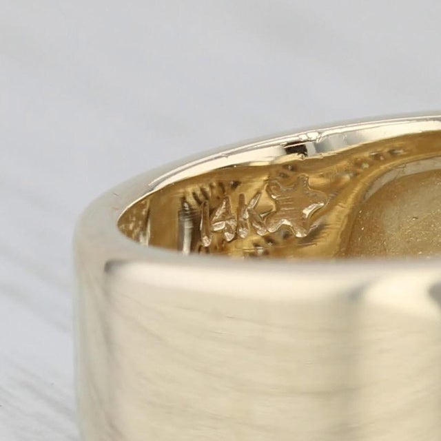 0.85ctw Diamond Men's Wedding Band 14k Yellow Gold Size 9.5 Ring For Sale In Greensboro - Image 6 of 8