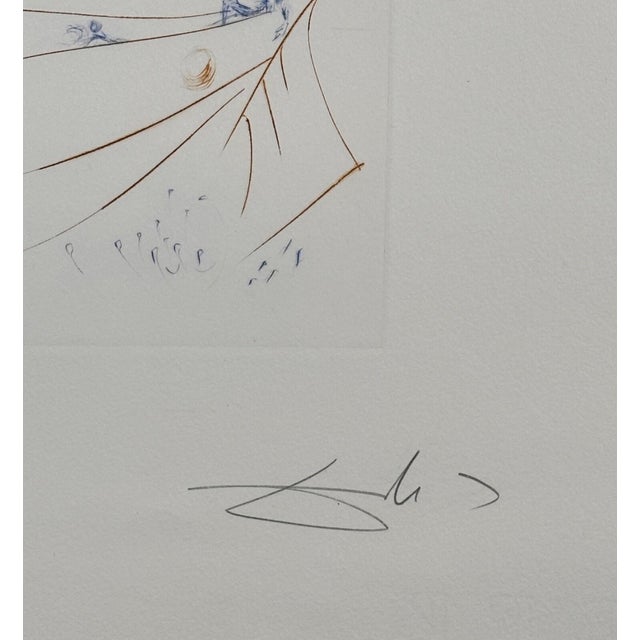 Surrealism Dali Vaisseau Fantome Hand Signed Numbered Etching Surreal Art For Sale - Image 3 of 5