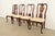 Queen Anne Thomasville Queen Anne Carved Solid Mahogany Dining Chairs, Set of Four For Sale - Image 3 of 13