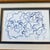 Original 3 x 5 ink drawing on paper signed Overall size with vintage oak tabletop frame is 7 x 9 Check out my shop,...
