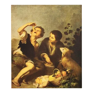 1900s After Bartolomé Esteban Murillo, "Boys Eating" Full-Color Antique Print