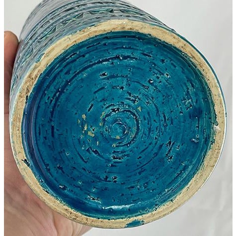 1960s 1960s Aldo Londi Rimini Blue Vase For Sale - Image 5 of 7