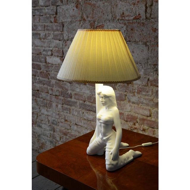 Mid-Century Figural Table Lamp in Ceramic, 1970s For Sale - Image 13 of 15
