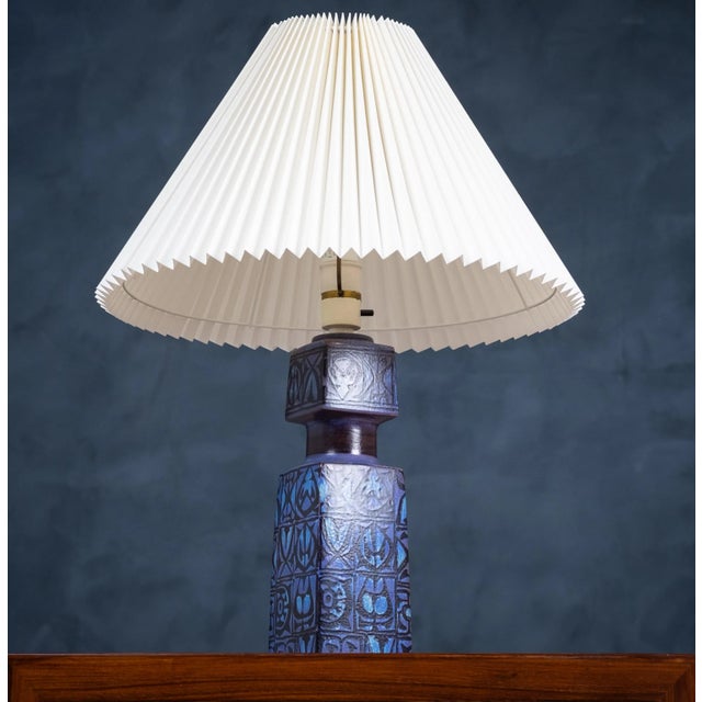 Table Lamp by Nils Thorsson for Royal Copenhagen, Denmark, 1960s For Sale - Image 6 of 14