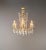 1910s Gilded Iron and Crystal Chandelier Italian Louis XVI Style Antique Neoclassical For Sale - Image 5 of 14