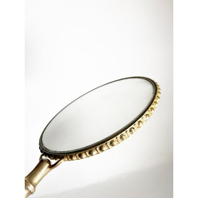 Brass Double-Sided Hand Mirror, France, 1960s For Sale - Image 6 of 8
